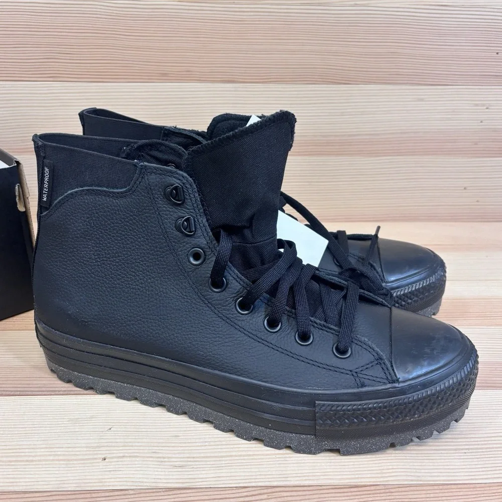 Converse Chuck Taylor All Star City Trek Black Waterproof Boot A04481C Men Sz 11